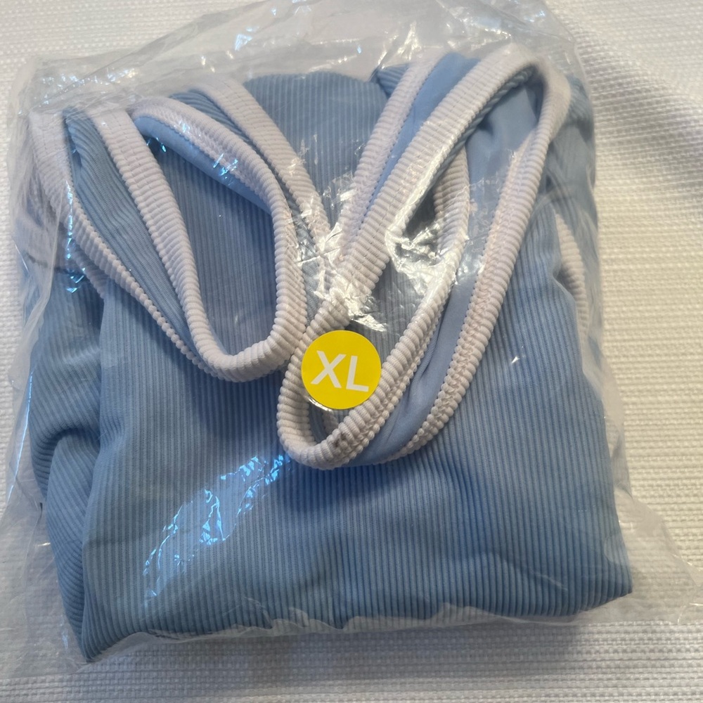 LainSnow Ocean Isle Carolina Blue 
 Women Swim One Piece NWT